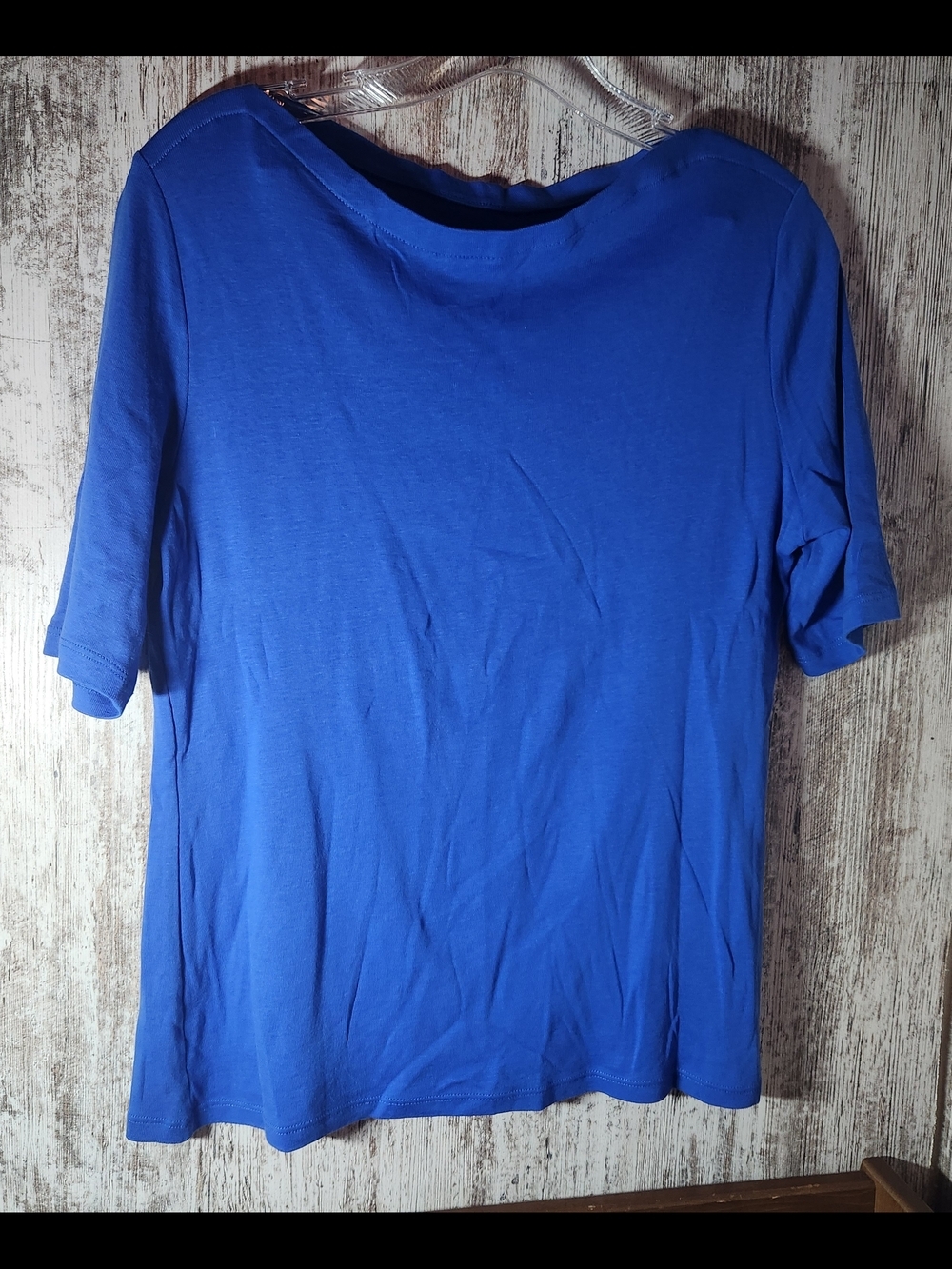 Charter Club Royal Blue Short Sleeve Crewneck Tee 100% Pima Cotton Luxery Soft!